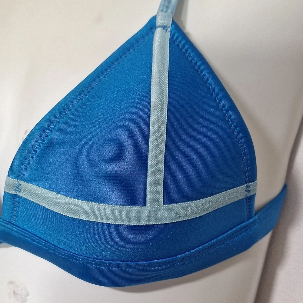 Triangl Swimwear Blue Swim Bikini Set Cinchbag Neoprene